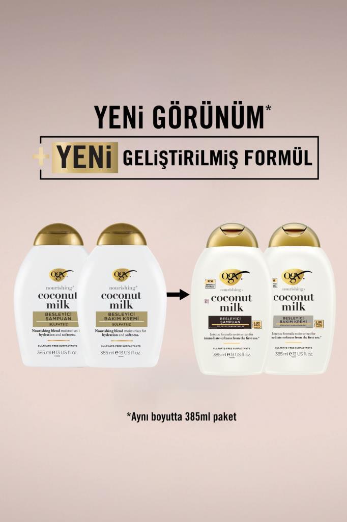 Organix Coconut Milk Besleyici Saç Bakim Kremi 385 ml
