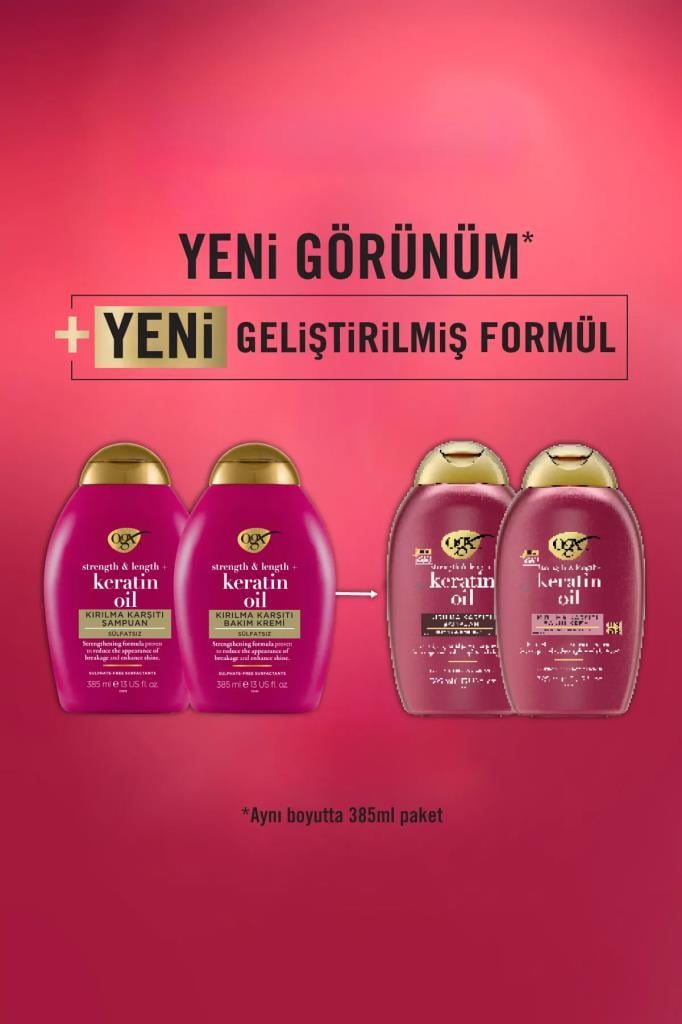Organix Keratin Oil Kırılma Karşıtı Şampuan 385 ml