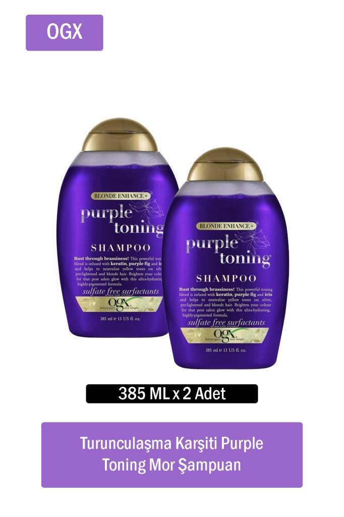 Organix Purple Toning 385 ml Şampuan x 2 Adet