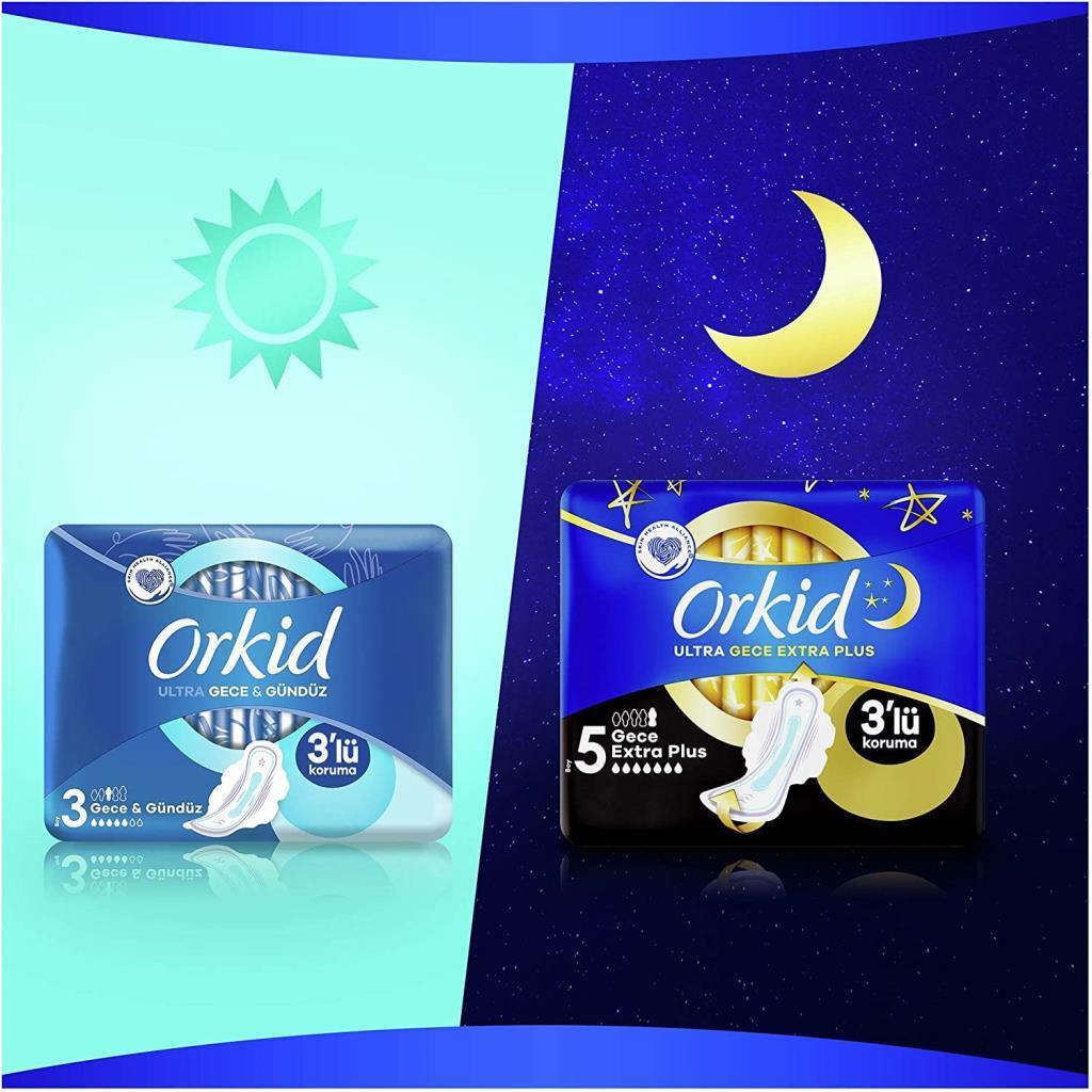 Orkid Ultra Extra Koruma Gece&Gündüz 18 Adet Hijyenik Ped 