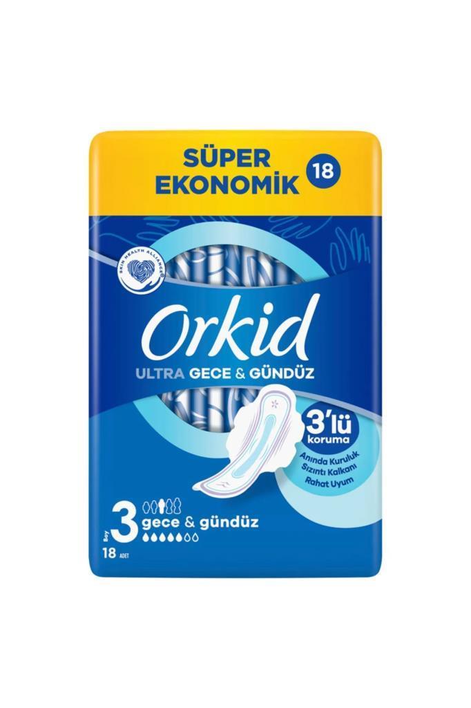 Orkid Ultra Extra Koruma Gece&Gündüz 18 Adet Hijyenik Ped 