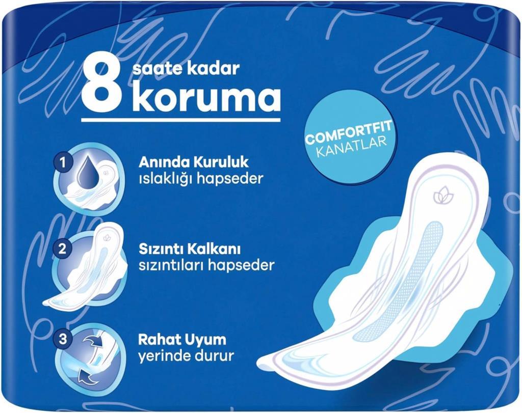 Orkid Ultra Gece&Gündüz 3Lü Koruma 6 Adet Kadın Hijyenik Ped