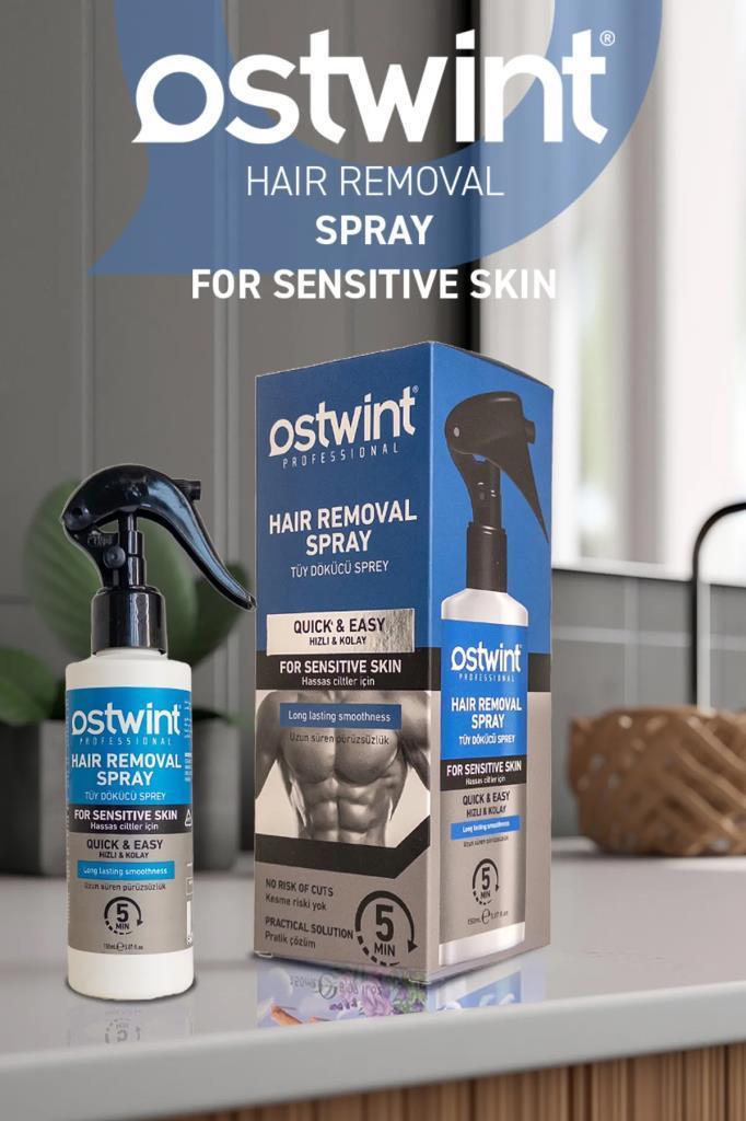 Ostwint Hassas Cilter İçin Erkek Tüy Dökücü Sprey 150 ML
