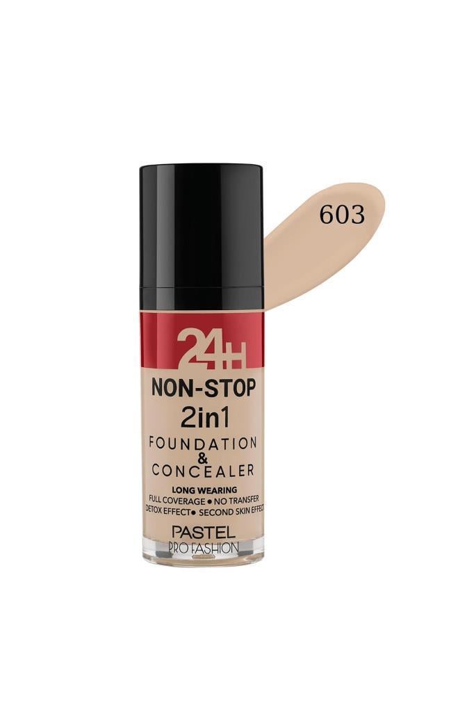 Pastel Profashion 24H Non-Stop 2in1 Foundation+Kapatıcı 603