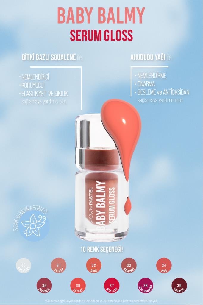 Pastel Show By Baby Balm Serum Gloss 32 Dune Dudak Parlatıcısı 
