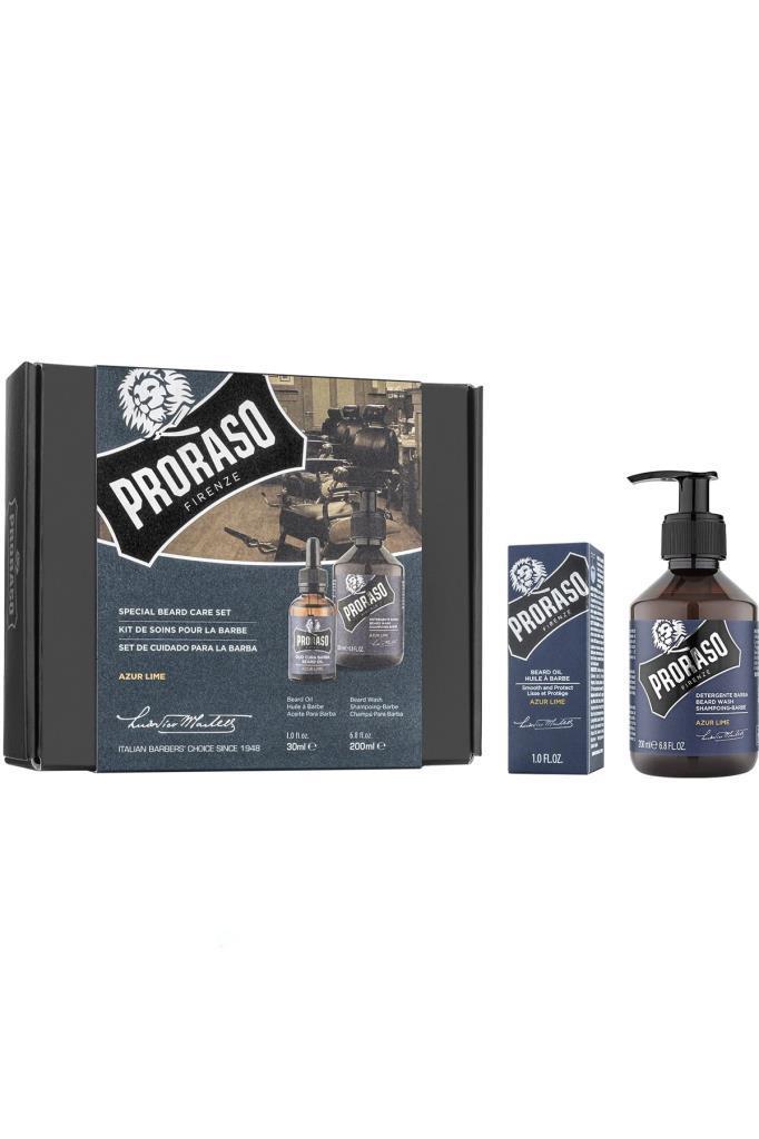 Proraso Special Beard Care Set Azur Lime 200 ml Sakal Bakım Set 