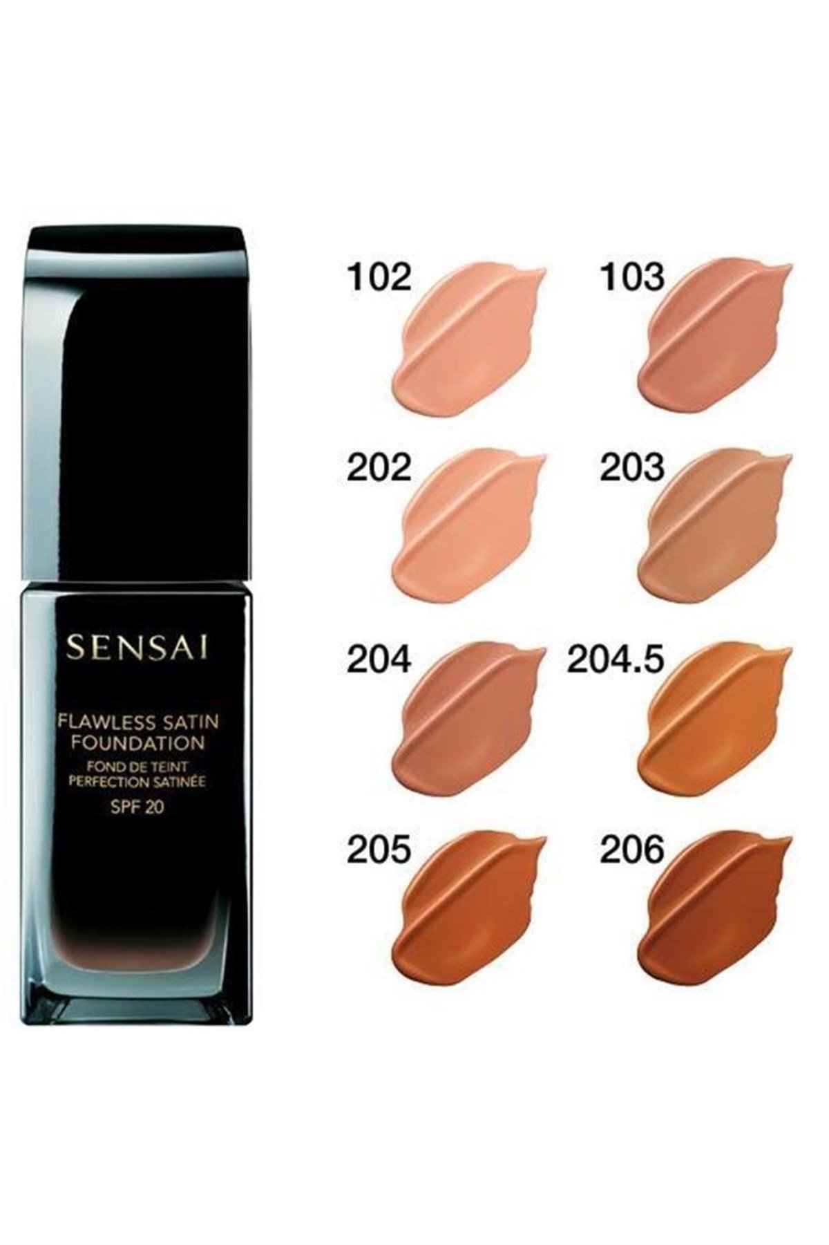 Sensai Flawless Satin Fondöten SPF20 FS103 Sand Beige 30 ml