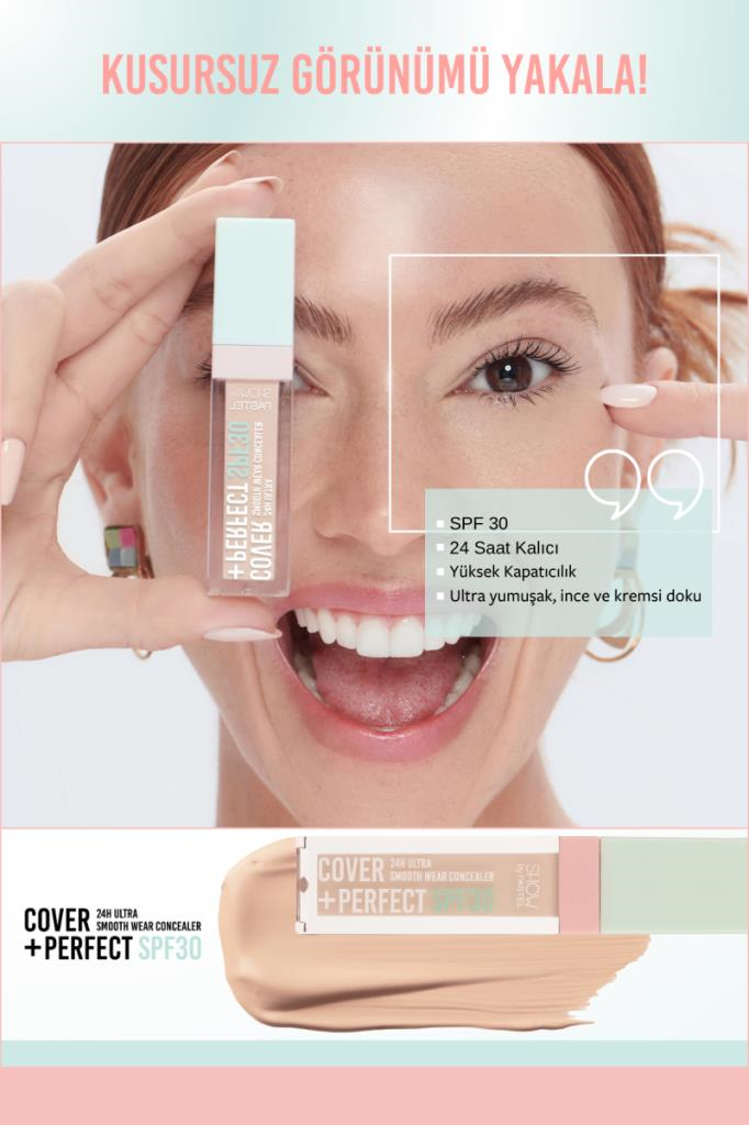 Show By Pastel Cover+Perfect SPF30 Ultra Kapatıcı 302 Light