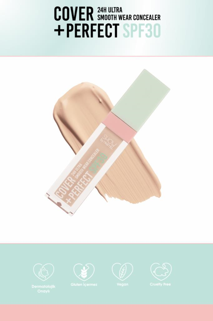 Show By Pastel Cover+Perfect SPF30 Ultra Kapatıcı 302 Light