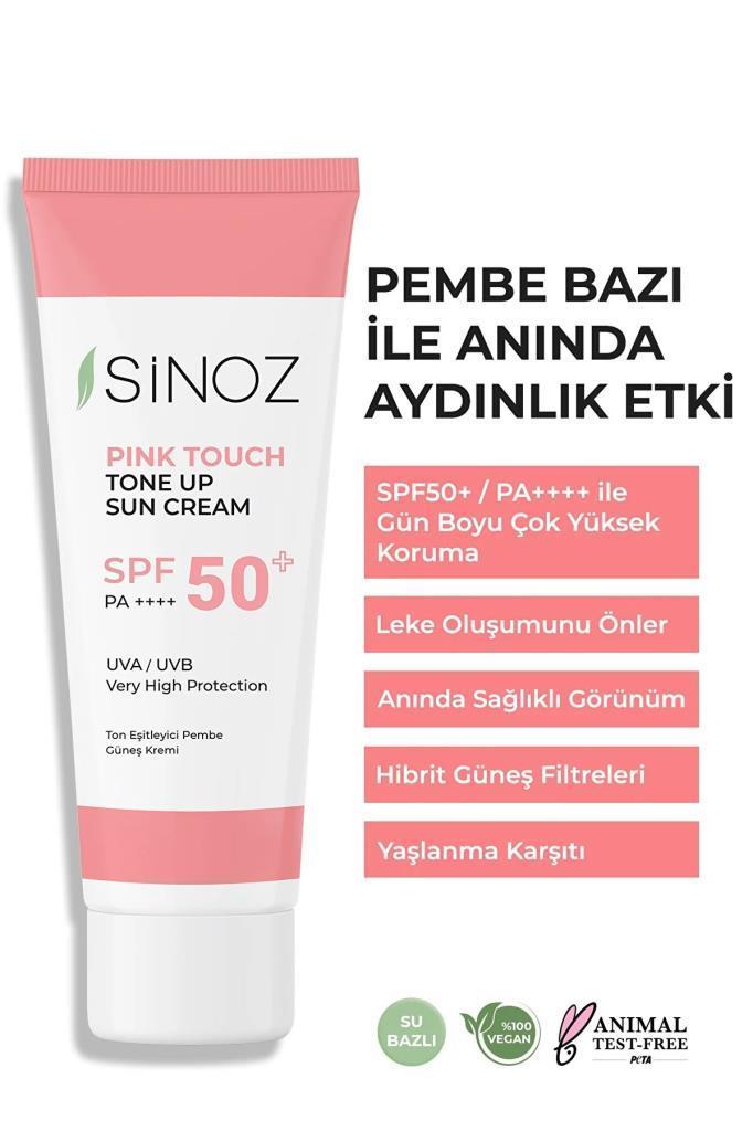 Sinoz Pink Touch Tone Up SPF50 PA+ Sun Cream 50 ML