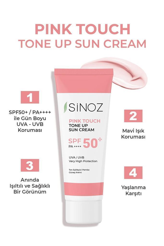 Sinoz Pink Touch Tone Up SPF50 PA+ Sun Cream 50 ML