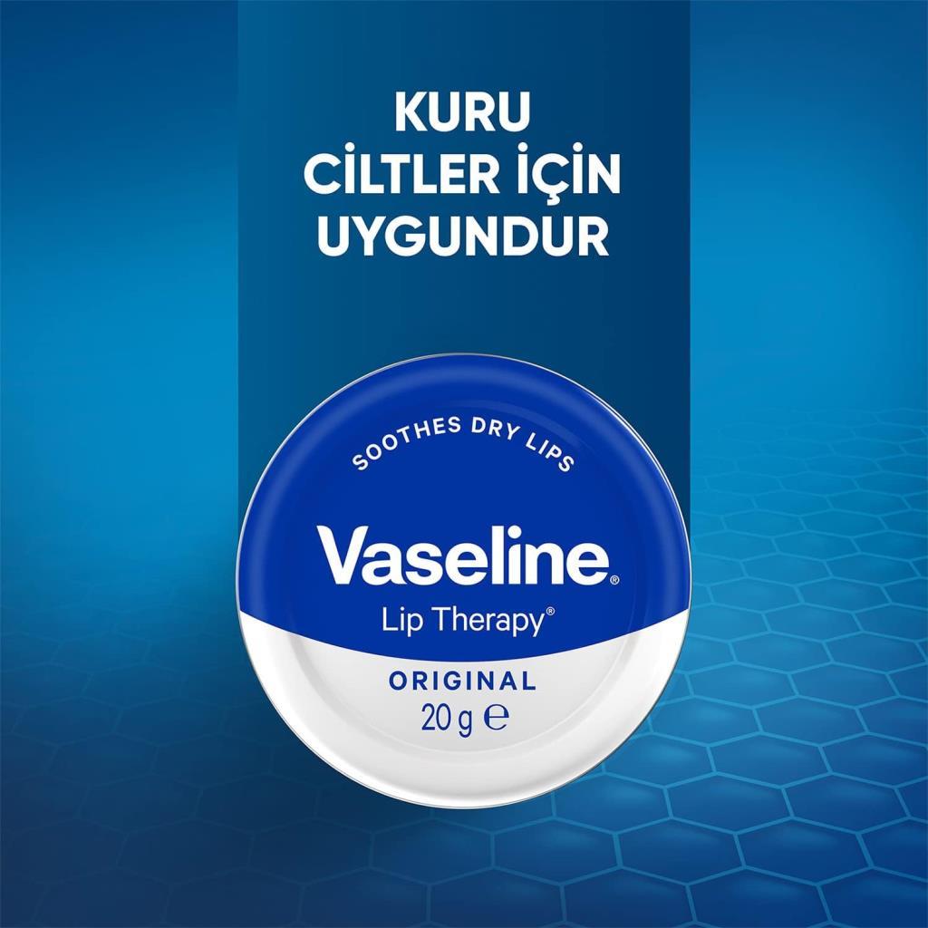 Vaseline Lip Therapy Yumuşatıcı Dudak Kremi Original 20 G