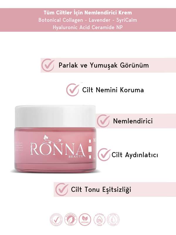 Ronna Beauty Cilt Bakım Temizleme Onarıcı Ve Nemlendirici Bakım Seti