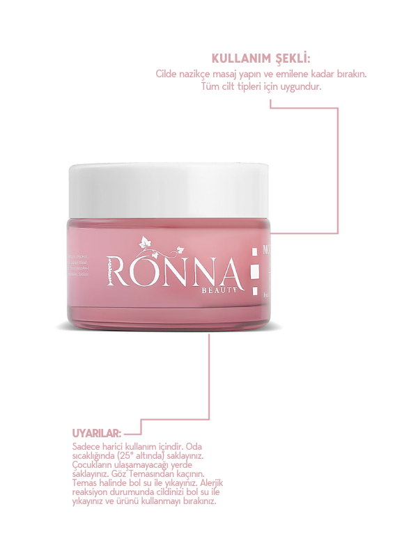 Ronna Beauty Nemlendirici Ve Onarıcı Moisturizing Cream 50 ml Botanical Collagen+Hyaluronic Acid
