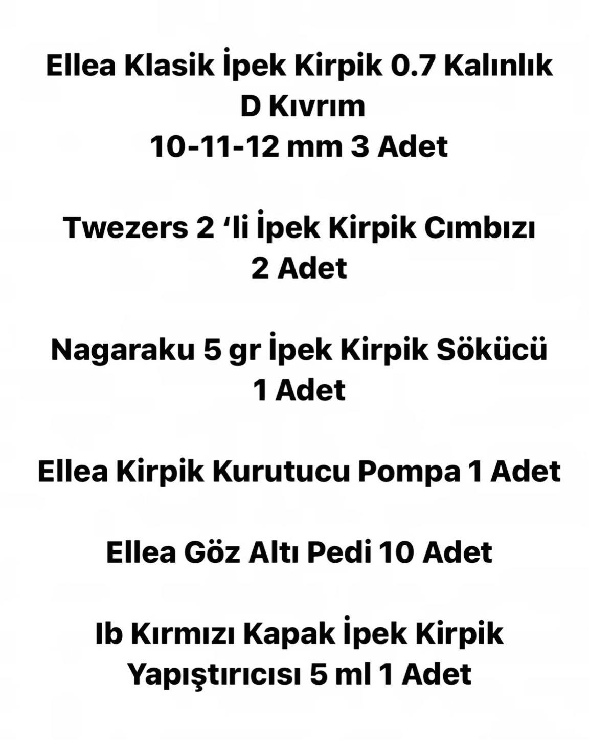 ELLEA İPEK KİRPİK SETİ SET-2