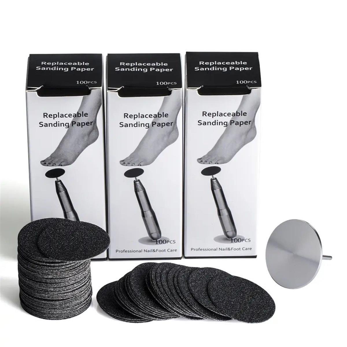 ELLEA NAİL 35 MM METAL BAŞLIK VE 100'LÜ ZIMPARA YEDEĞİ PODODİSK SETİ 