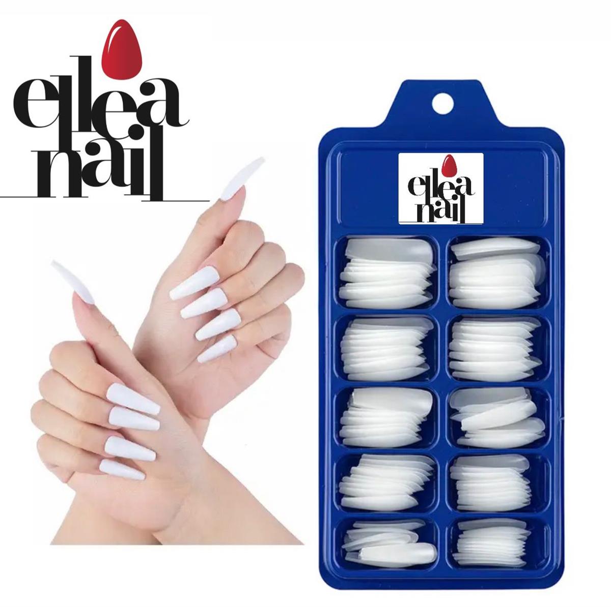 ELLEA NAİL BALERIN TAKMA TIRNAK 100'LÜ KEMİK RENGİ