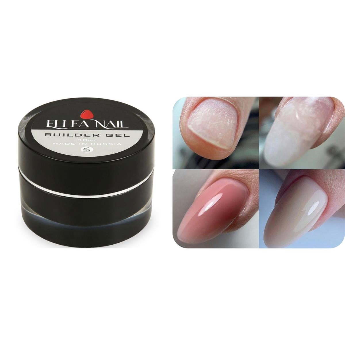 ELLEA NAİL BUILDER GEL 30 ML HALFCLEAR WHITE ( RAKI BEYAZI ) RENK PROTEZ TIRNAK JELİ