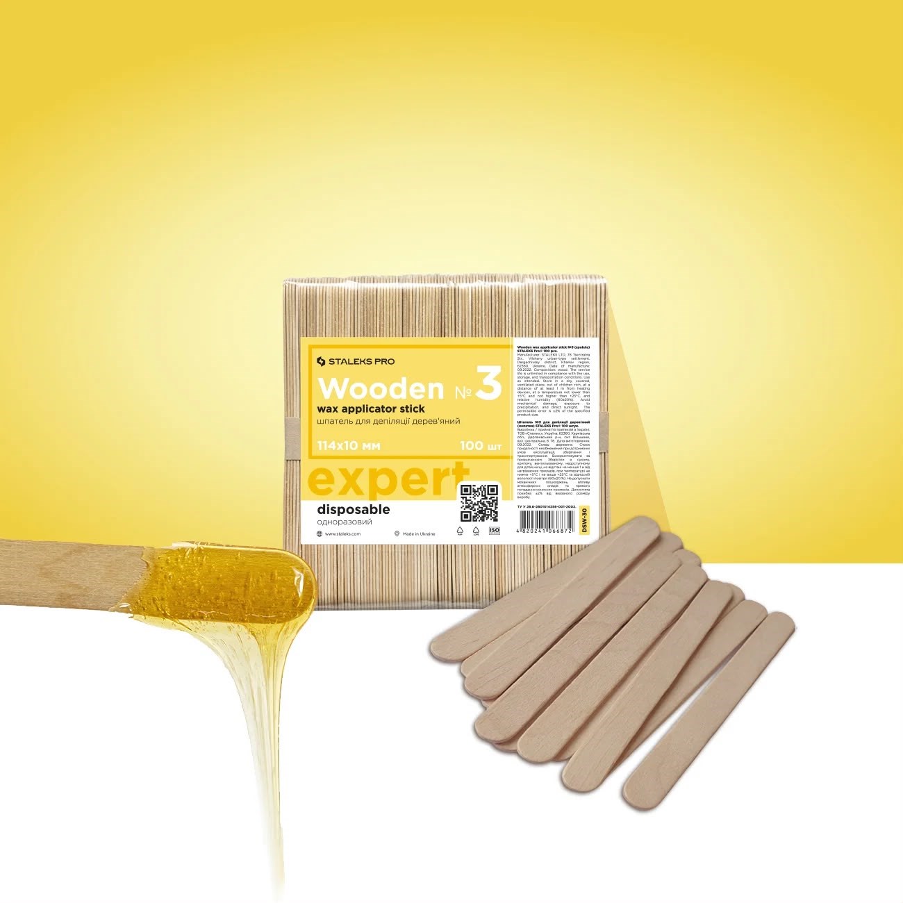 EXPERT AHŞAP EPİLASYON SPATULASI 114X10 MM 100 ADET