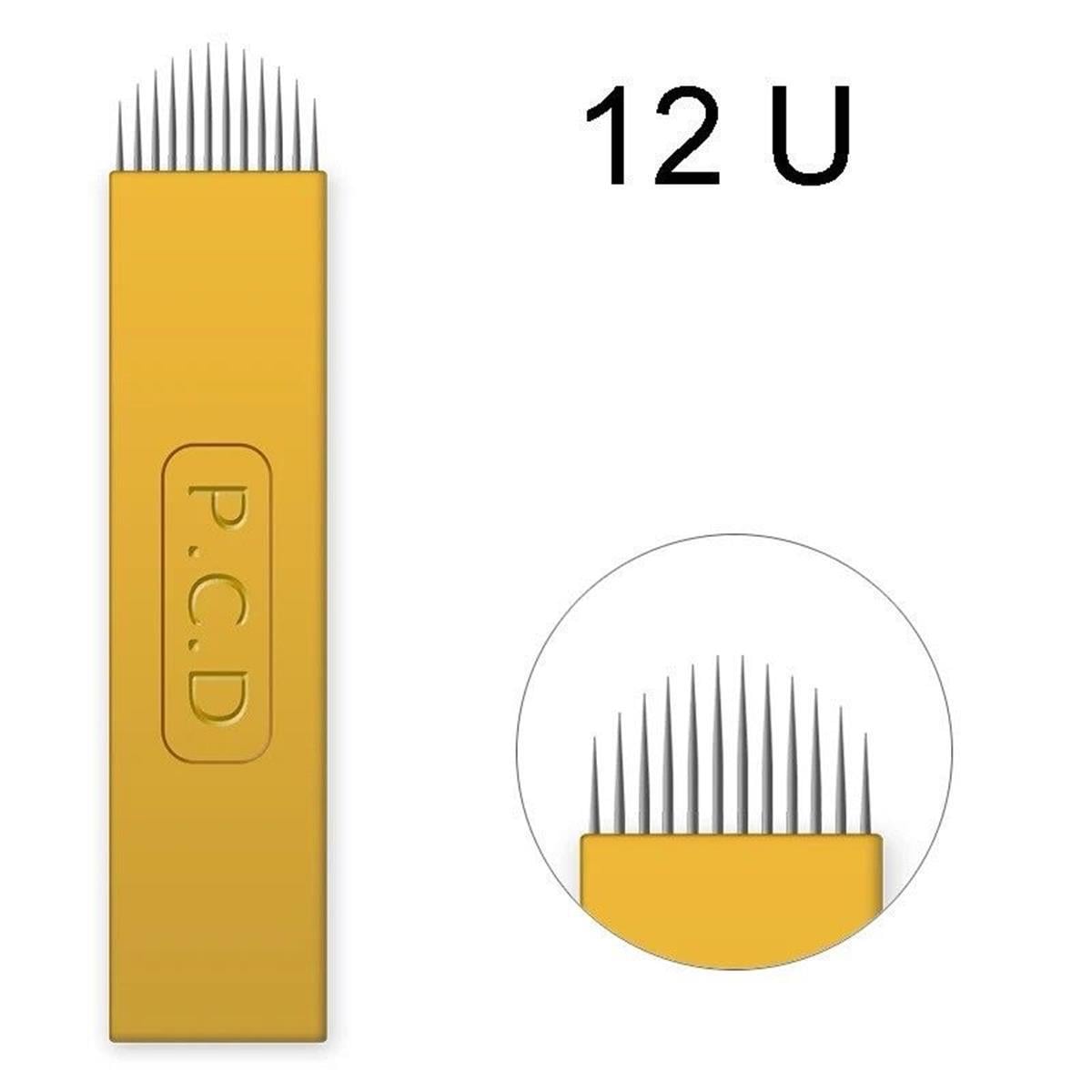 P.C.D 12 U BLADE GOLD MİCROBLADİNG İĞNESİ 10 ADET 