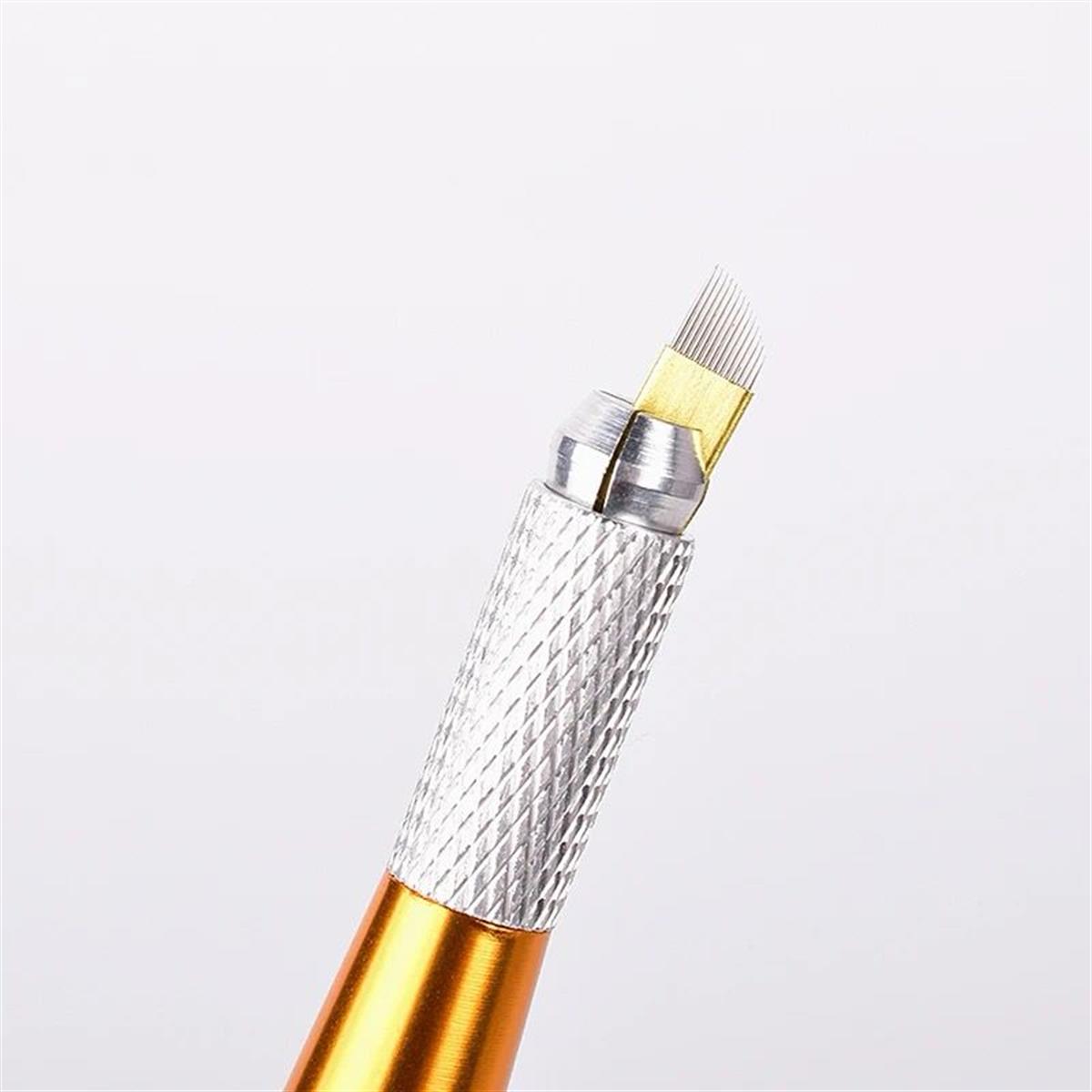 P.C.D 14 F  BLADE GOLD MİCROBLADİNG İĞNESİ 10 ADET 