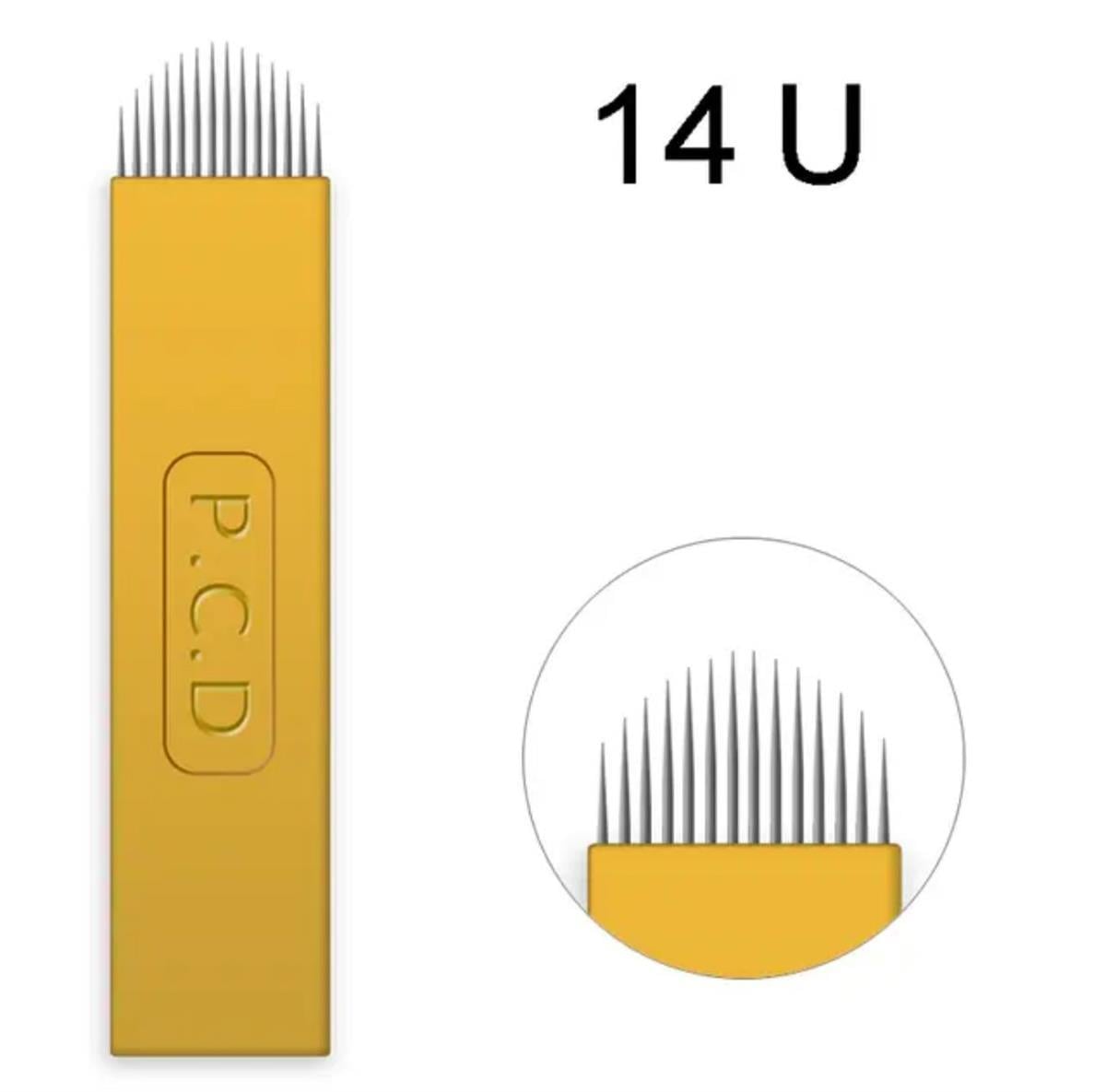 P.C.D 14 U BLADE GOLD MİCROBLADİNG İĞNESİ 10 ADET 