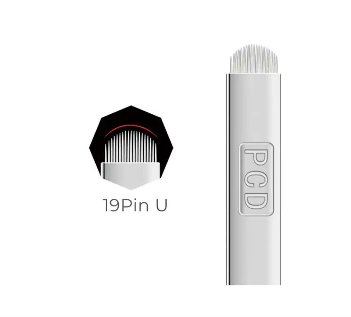 P.C.D 19 U BLADE GÜMÜŞ MİCROBLADİNG İĞNESİ 10 ADET 
