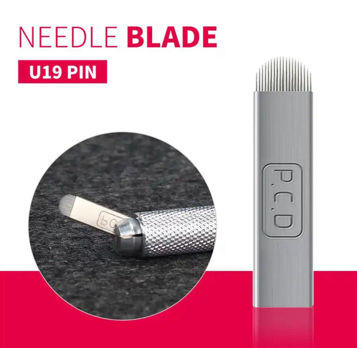 P.C.D 19 U BLADE GÜMÜŞ MİCROBLADİNG İĞNESİ 10 ADET 