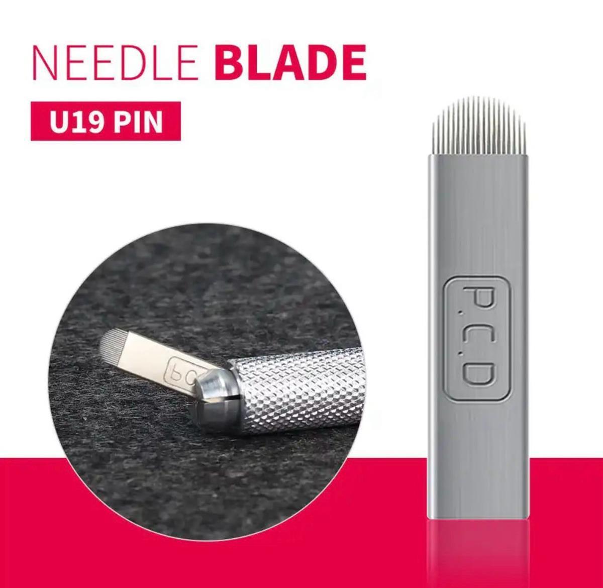 P.C.D 19 U BLADE GÜMÜŞ MİCROBLADİNG İĞNESİ 10 ADET 