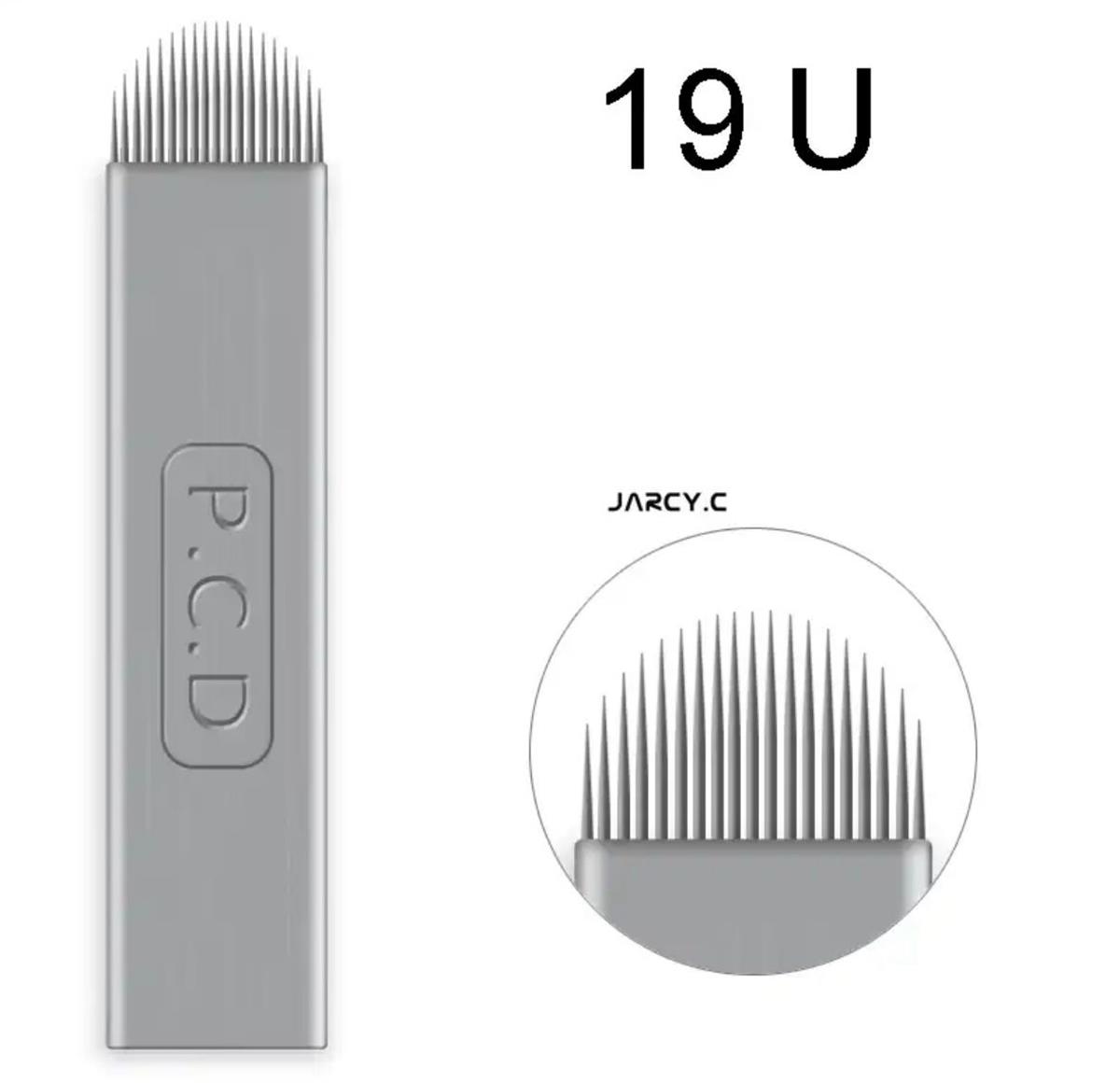 P.C.D 19 U BLADE GÜMÜŞ MİCROBLADİNG İĞNESİ 10 ADET 