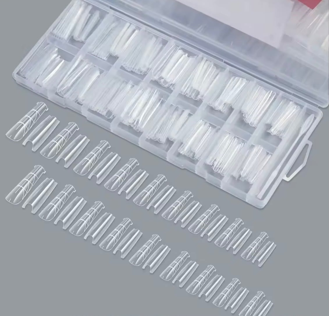 Sandwich Dual Nail Form Square Kare Model Protez Tırnak Uzatma Kalıbı 256 Adet 16 Boy