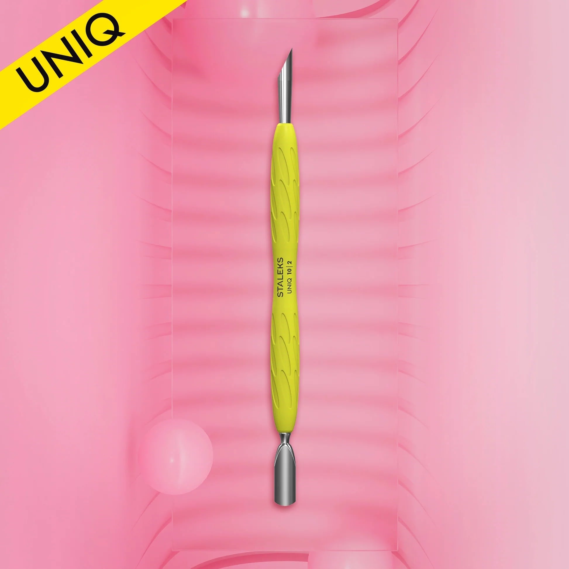 UNIQ 10 TYPE 2 GUMMY SARI SİLİKON SAPLI TIRNAK İTİCİ DAR YUVARLAK UÇ VE EĞİK UÇ