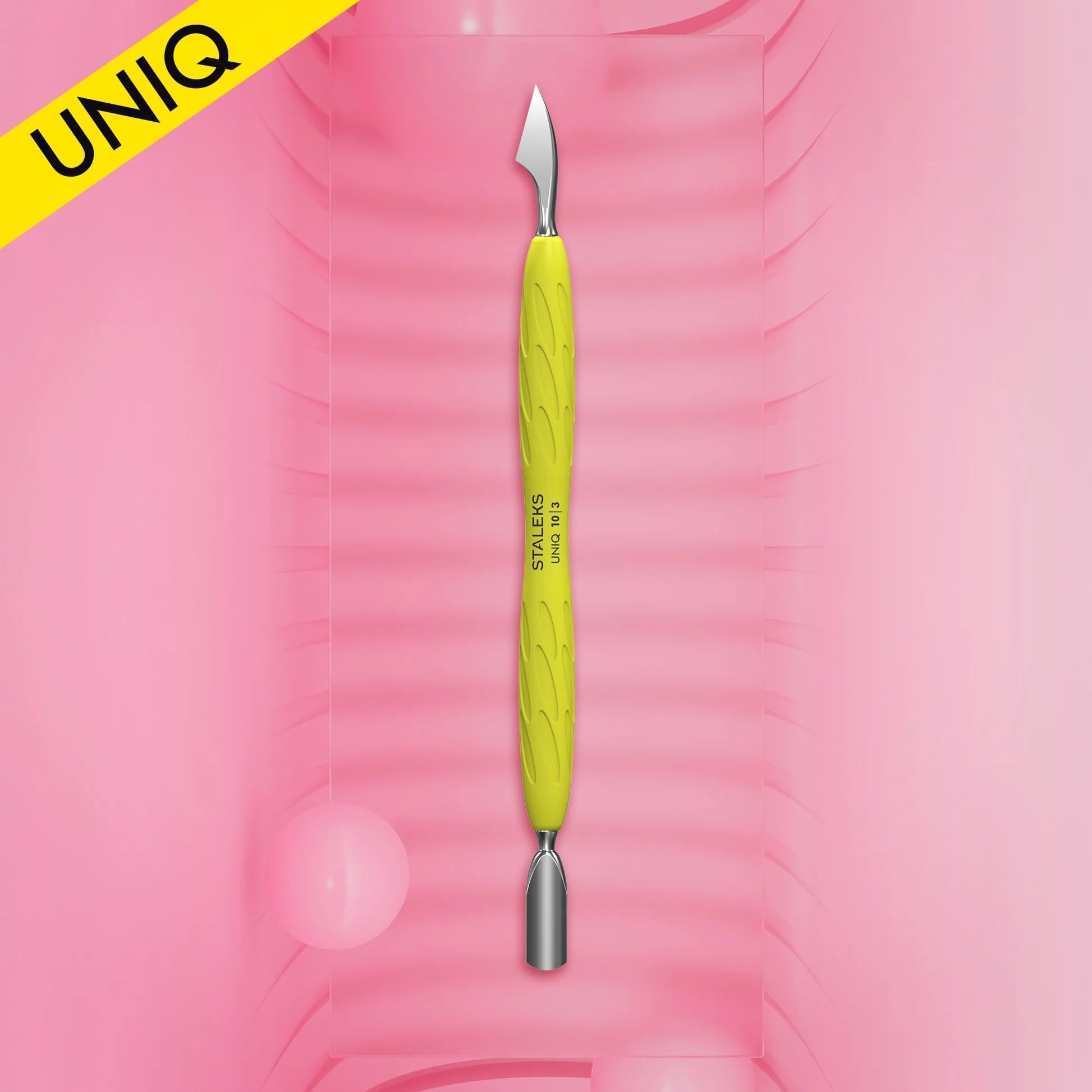 UNIQ 10 TYPE 3 GUMMY DAR YUVARLAK ET İTİCİ VE ÇALIŞMA KISMI ÜÇGEN OLAN ET İTİCİ SARI