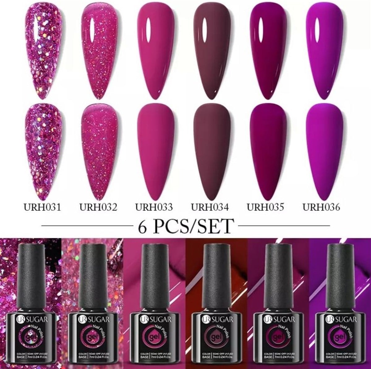 UR SUGAR 6LI KALICI OJE SETİ 025