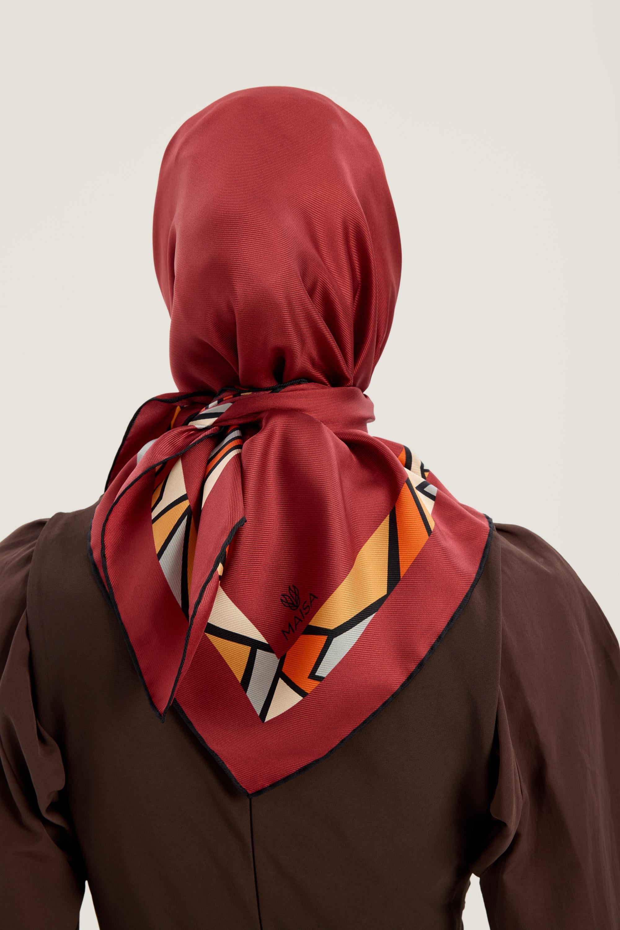 ADEN MULBERRY İPEK EŞARP 90*90 CM - FUŞYA