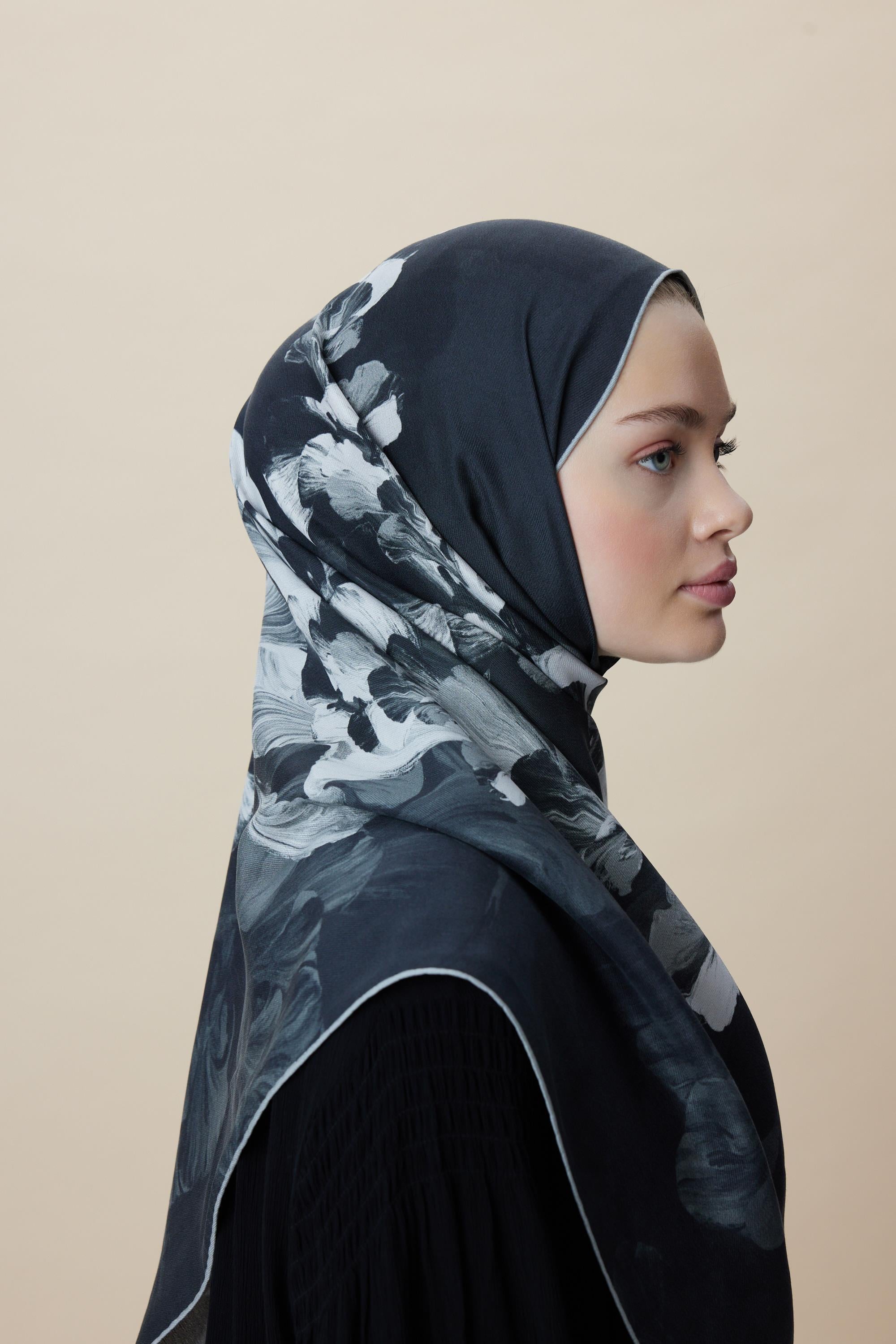 AKVA PAMUK İPEK ŞAL 70*190 CM - ANTRASİT