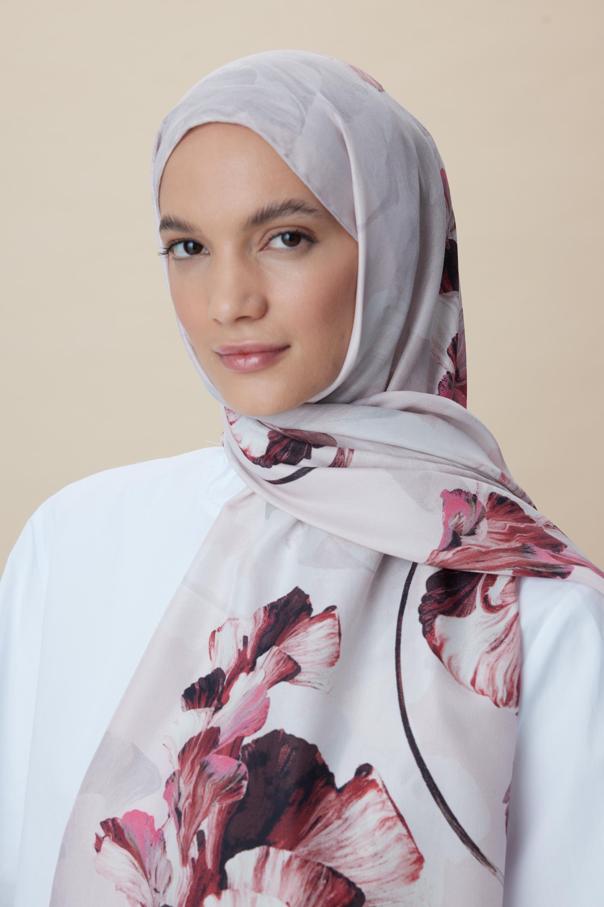 AKVA PAMUK İPEK ŞAL 70*190 CM - PUDRA PEMBE