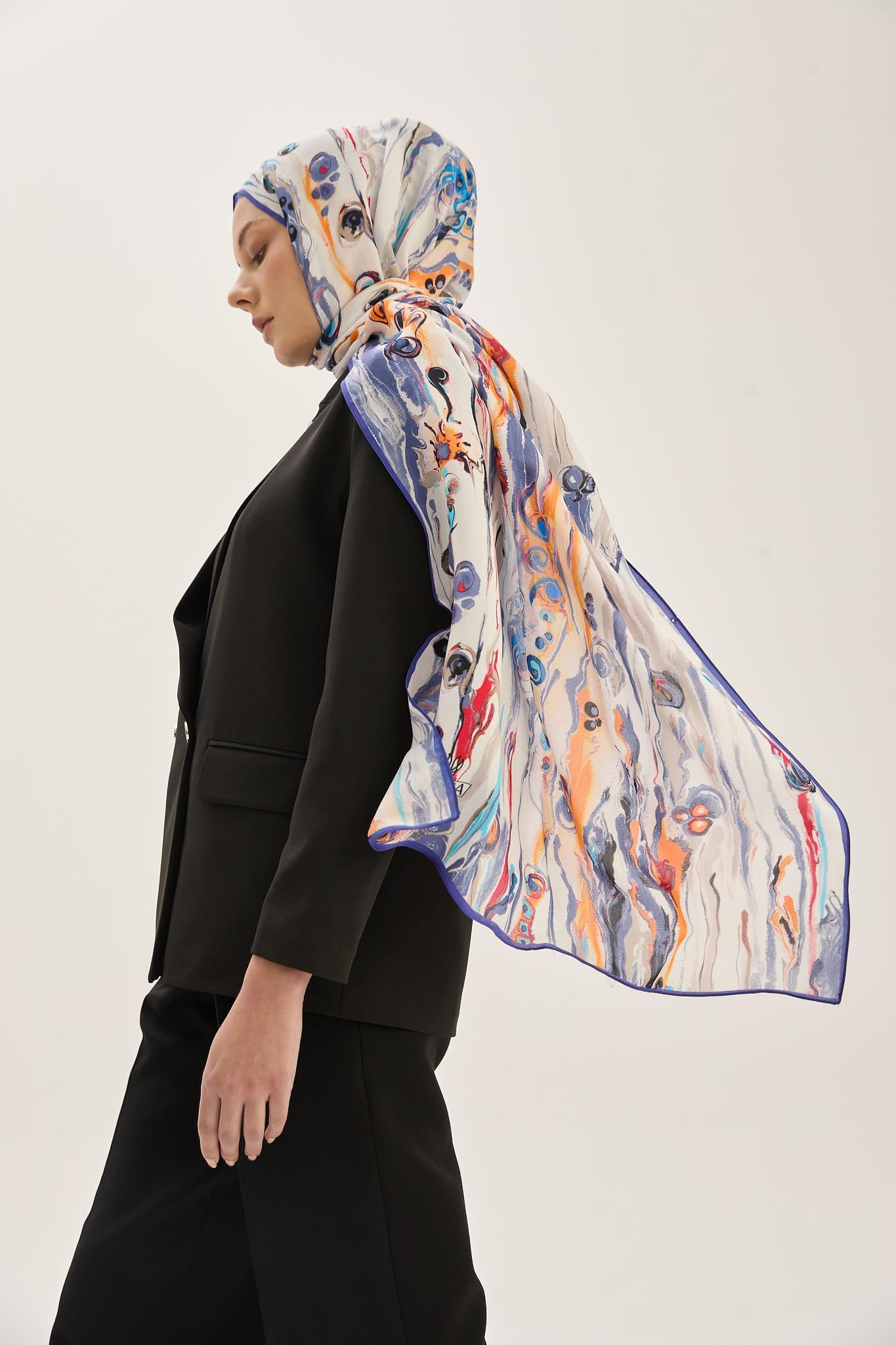 ALAZ FLOŞ VİSKON 70*190CM ŞAL - LEYLAK 