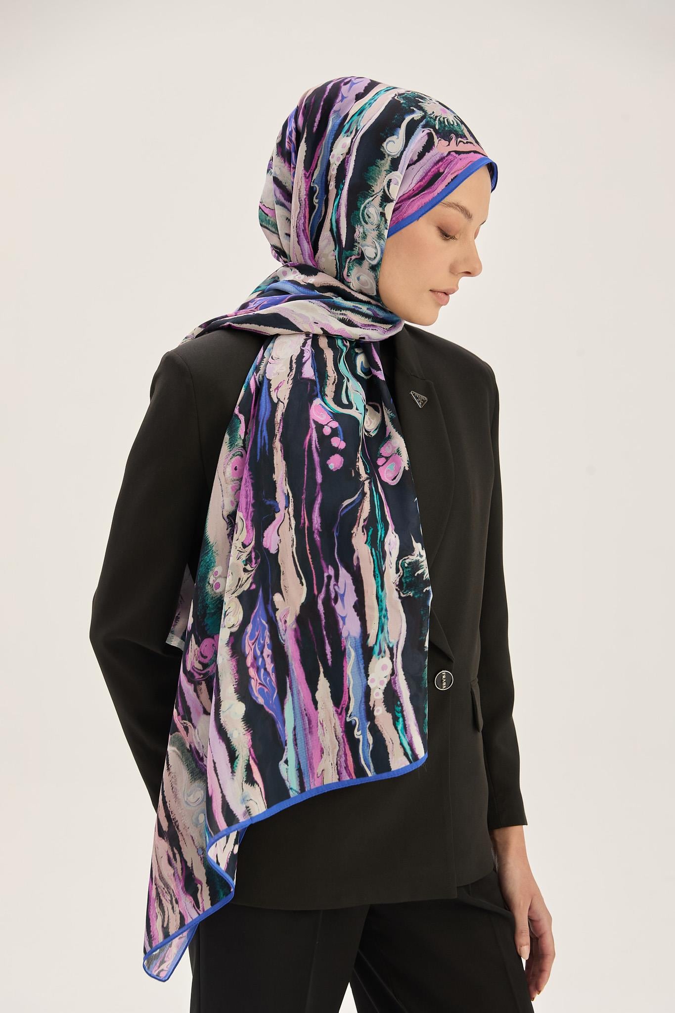 ALAZ FLOŞ VİSKON 70*190CM ŞAL - MOR 