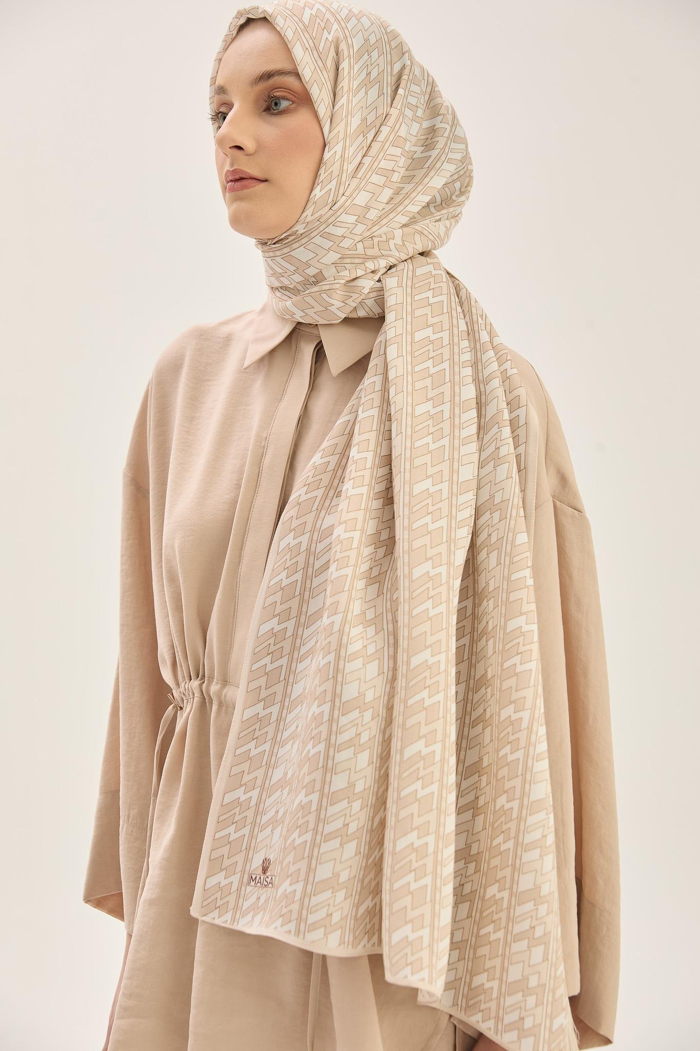 ARF FLOŞ VİSKON 70*190CM ŞAL - BEJ 