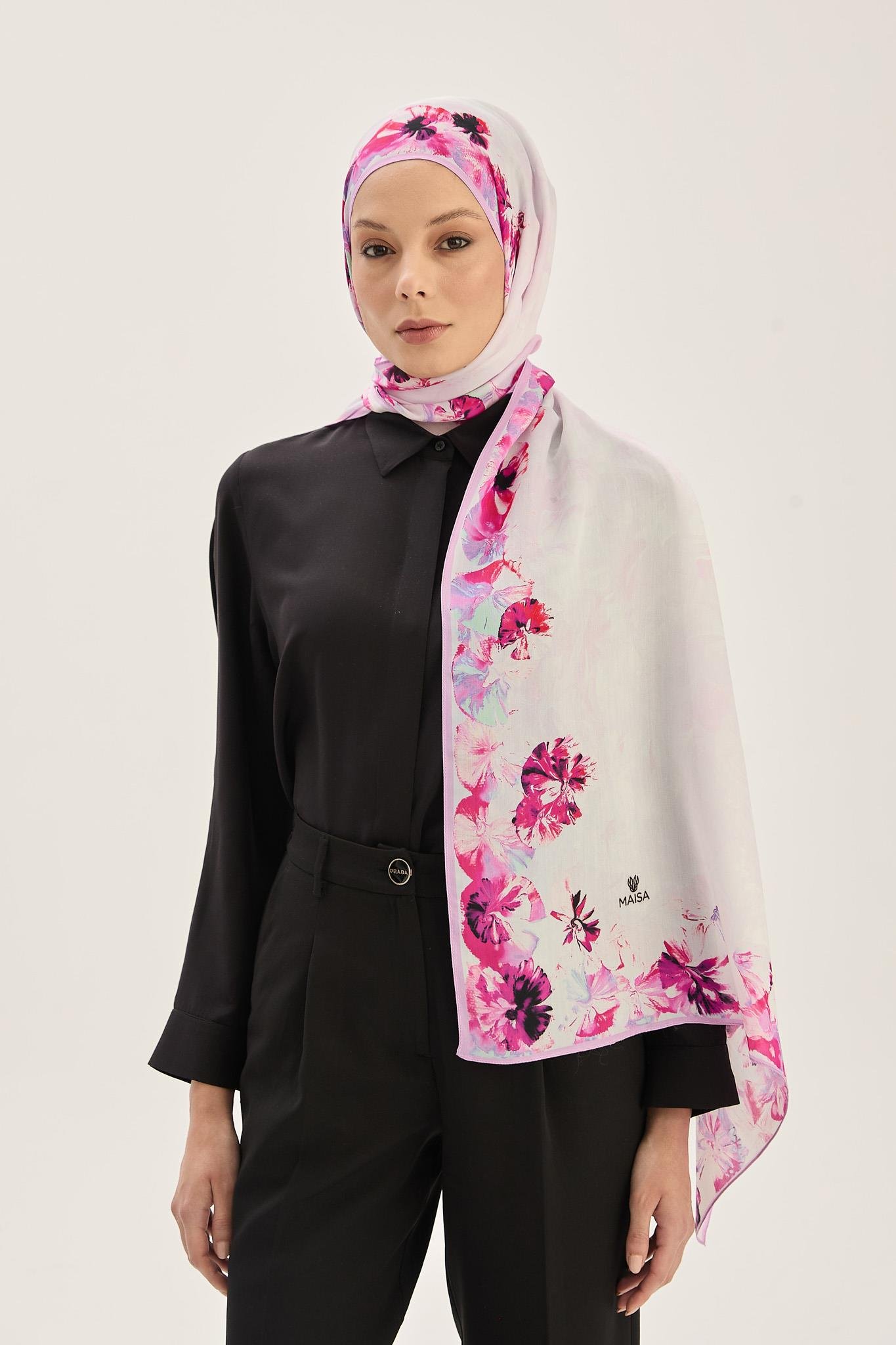 ARUS FLOŞ VİSKON 70*190CM ŞAL - PEMBE 