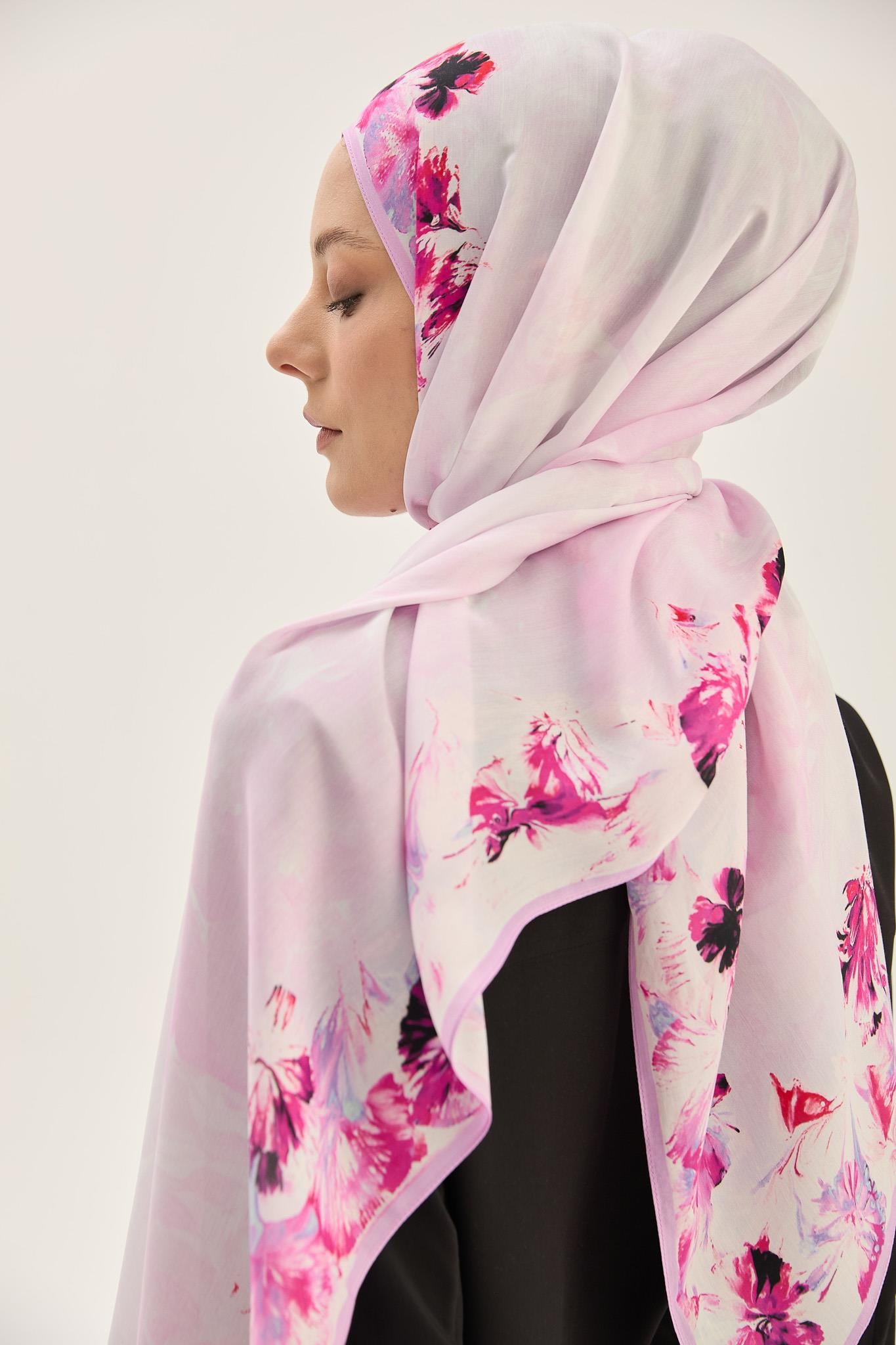 ARUS FLOŞ VİSKON 70*190CM ŞAL - PEMBE 