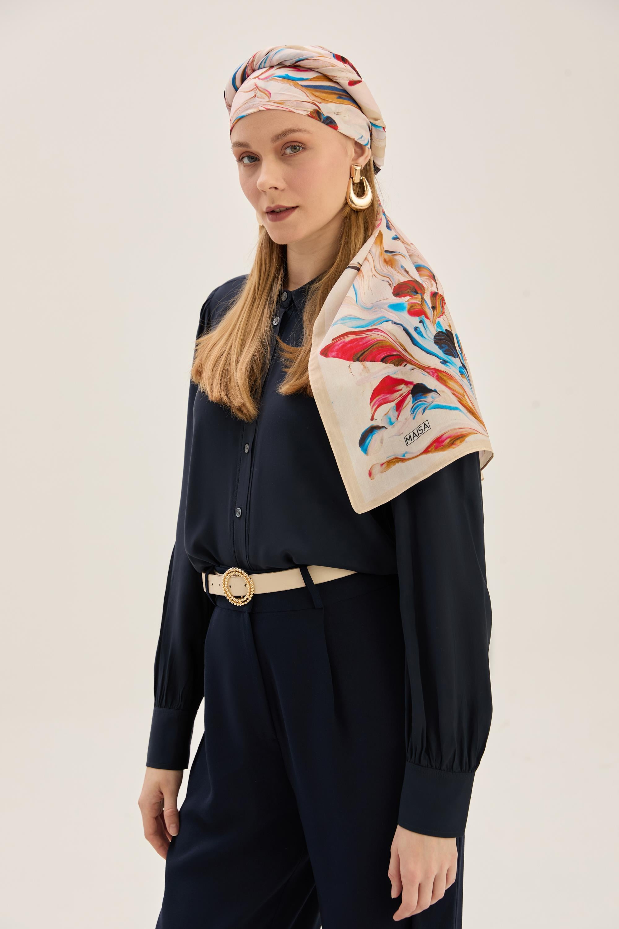 ARYA FLOŞ VİSKON 70*190 CM ŞAL - BEJ