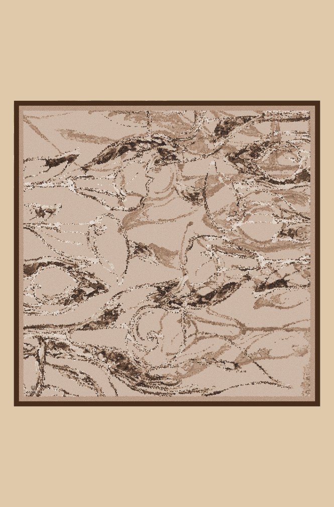 CEVLAN MULBERRY İPEK EŞARP 90*90 CM - BEJ