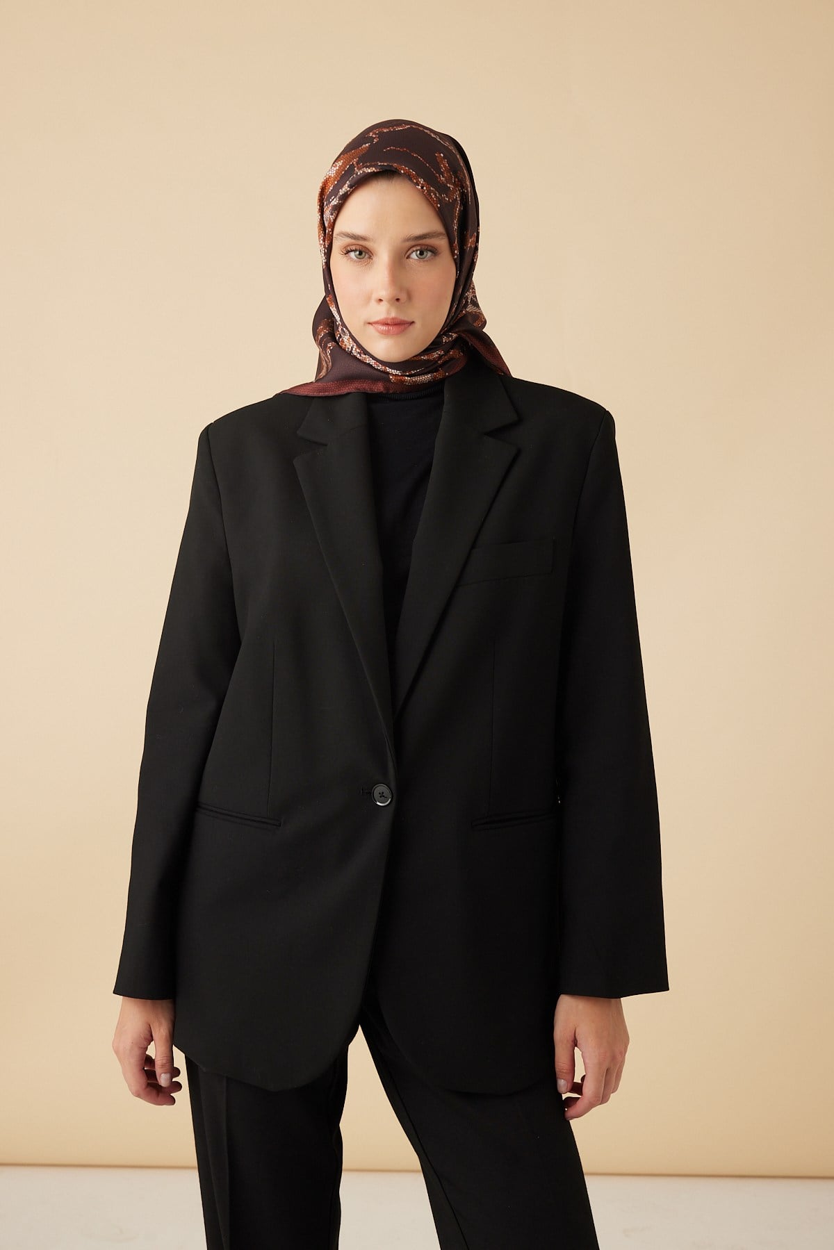 CEVLAN MULBERRY İPEK EŞARP 90*90 CM - KİREMİT