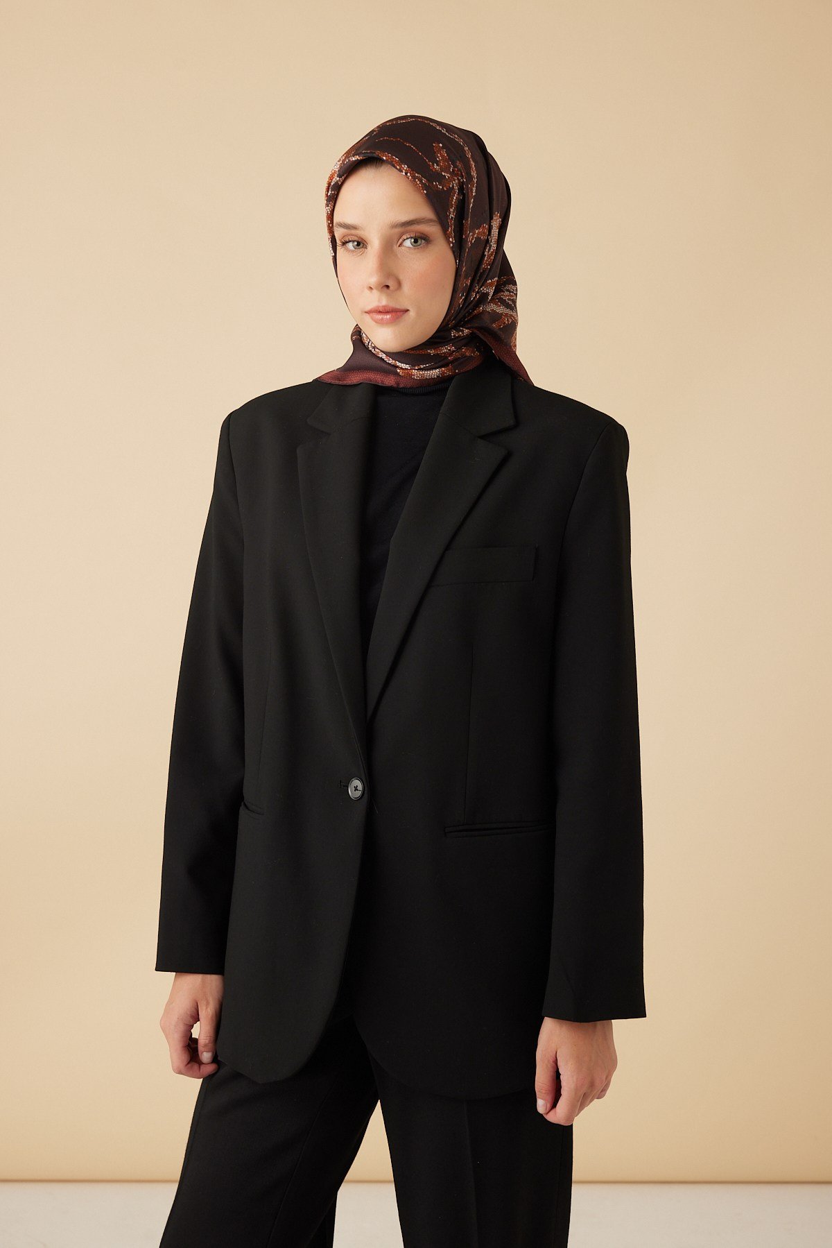 CEVLAN MULBERRY İPEK EŞARP 90*90 CM - KİREMİT
