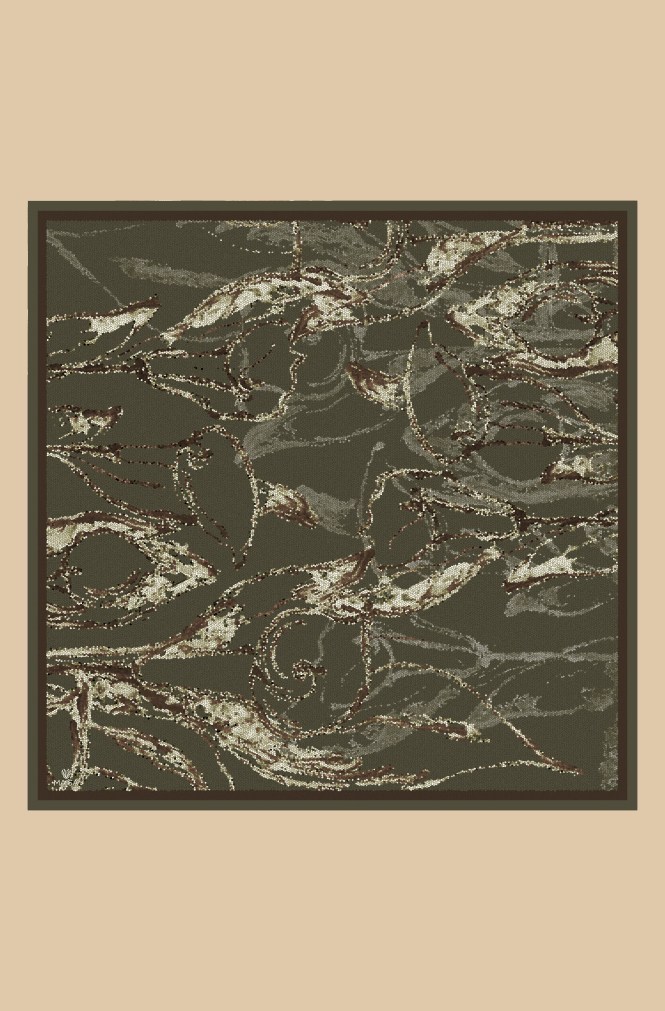 CEVLAN MULBERRY İPEK EŞARP 90*90 CM - ZEYTİN YEŞİLİ