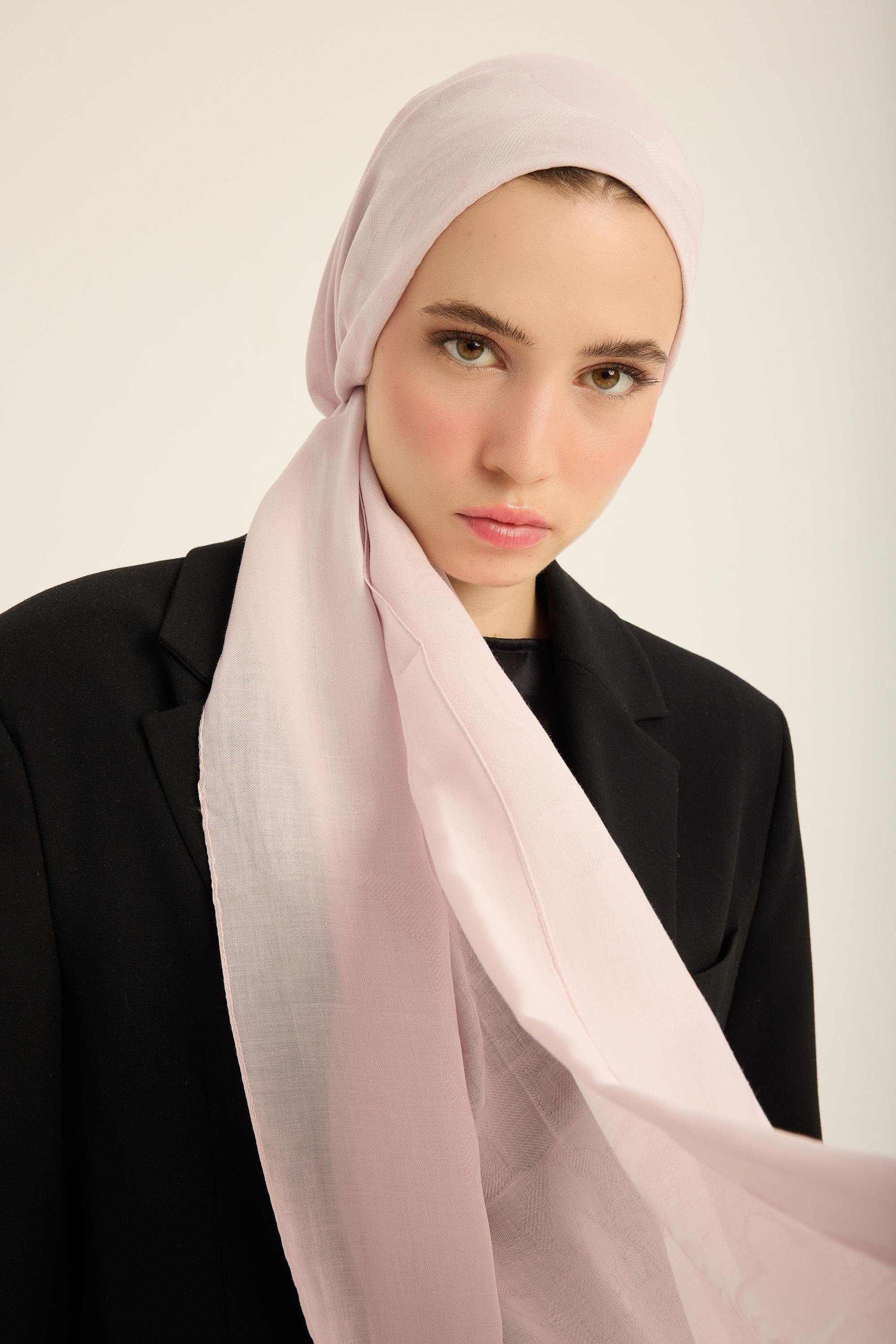 DURU İPEK PAMUK TENSEL ŞAL 70*190 CM - AÇIK PEMBE