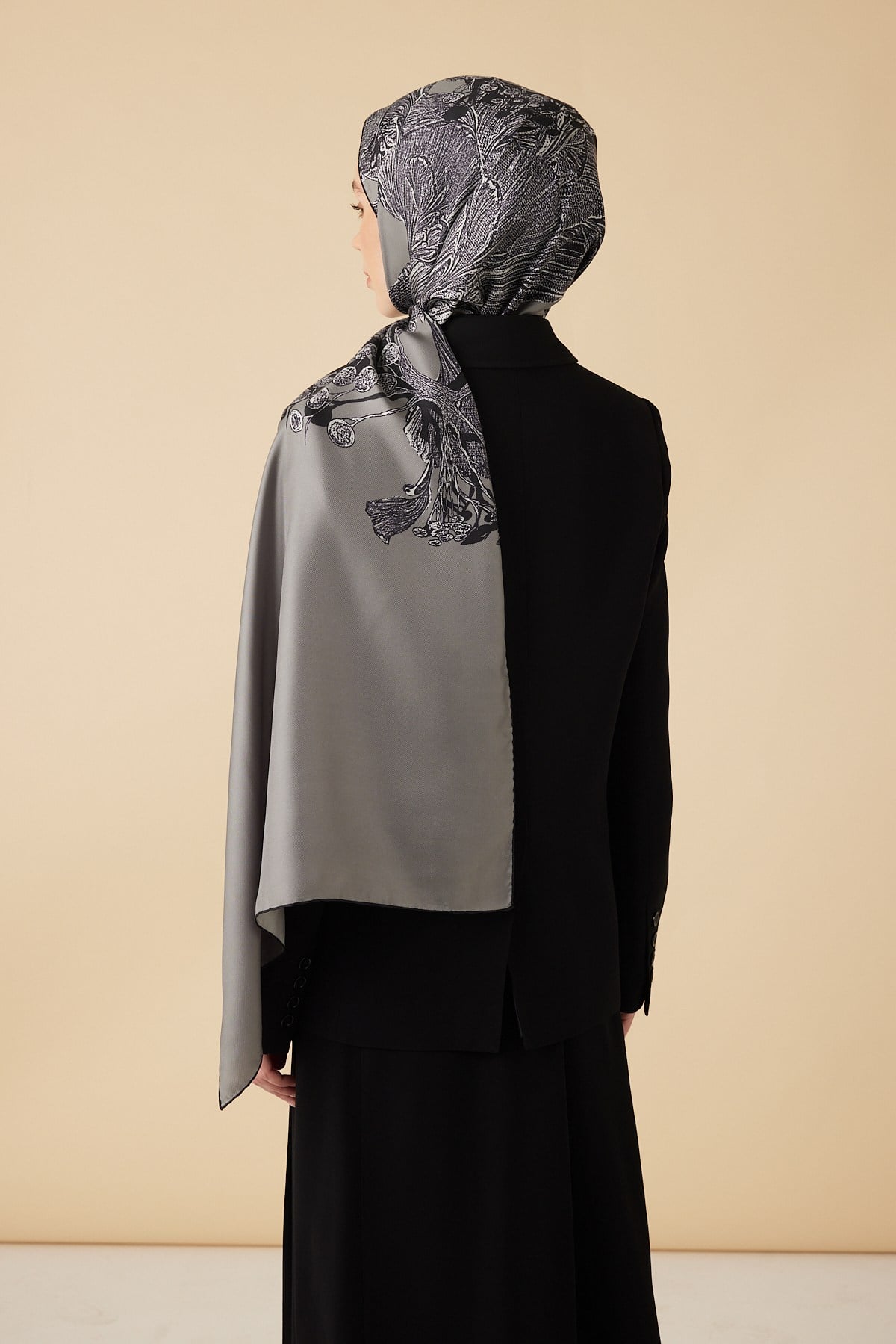 EFNA MULBERRY İPEK ŞAL 70*190 CM - AÇIK GRİ
