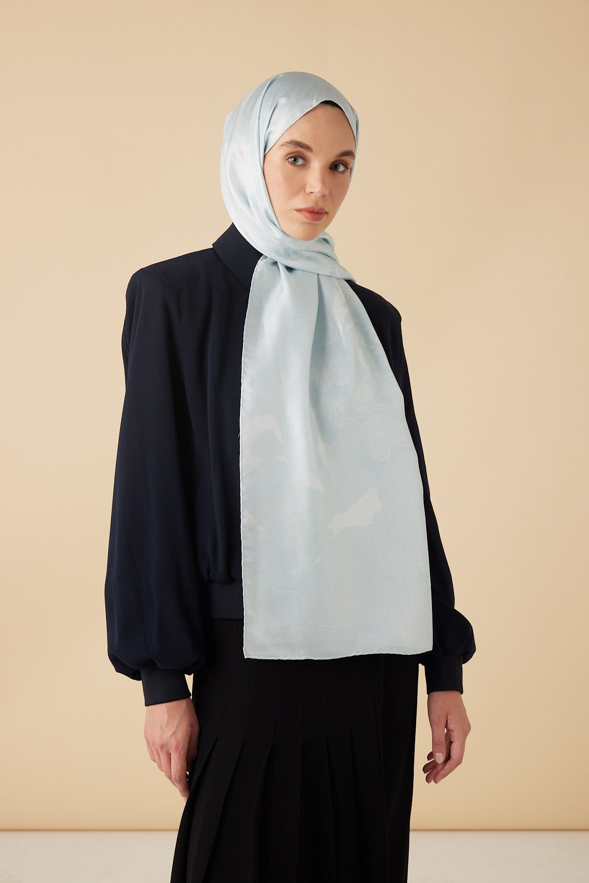 EFNA MULBERRY İPEK ŞAL 70*190 CM - AÇIK MAVİ